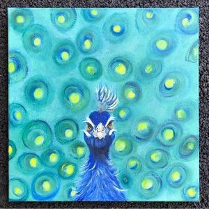 Ruffled Feathers Original Signed Oil Painting on Canvas